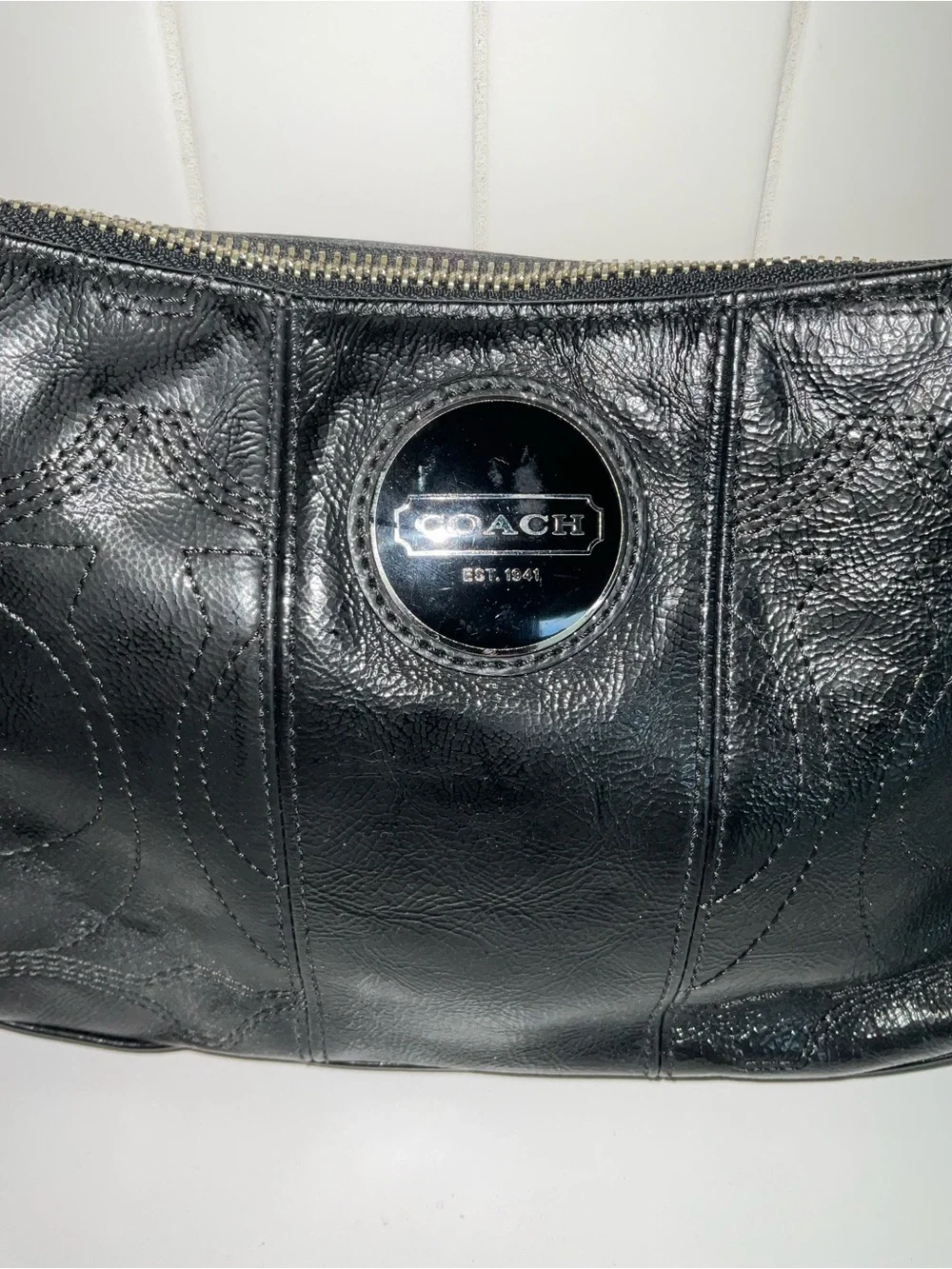 Coach Black Leather Shoulder SOHO Hobo Bag